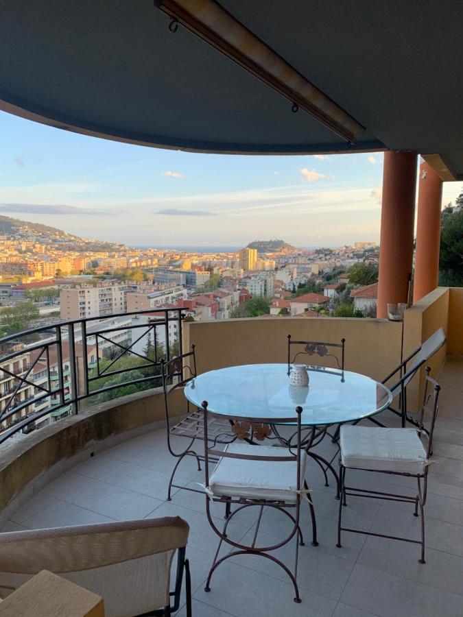 Appartement 02 Vue Panoramique -Wifi- Parking Prive -นีซ ภายนอก รูปภาพ